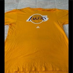 •Lakers Adidas Gold Tee Shirt